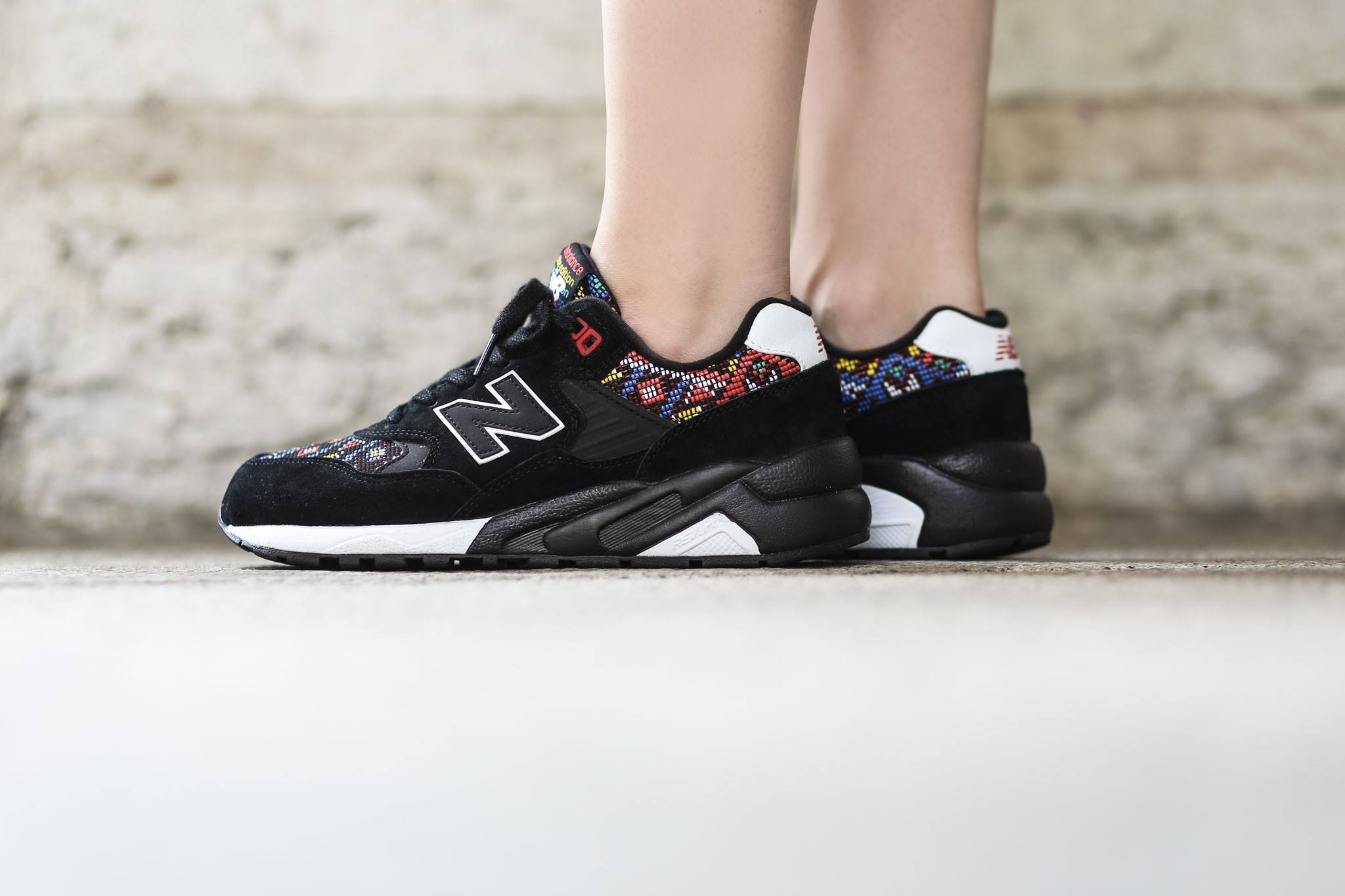 new balance 580 noir motif